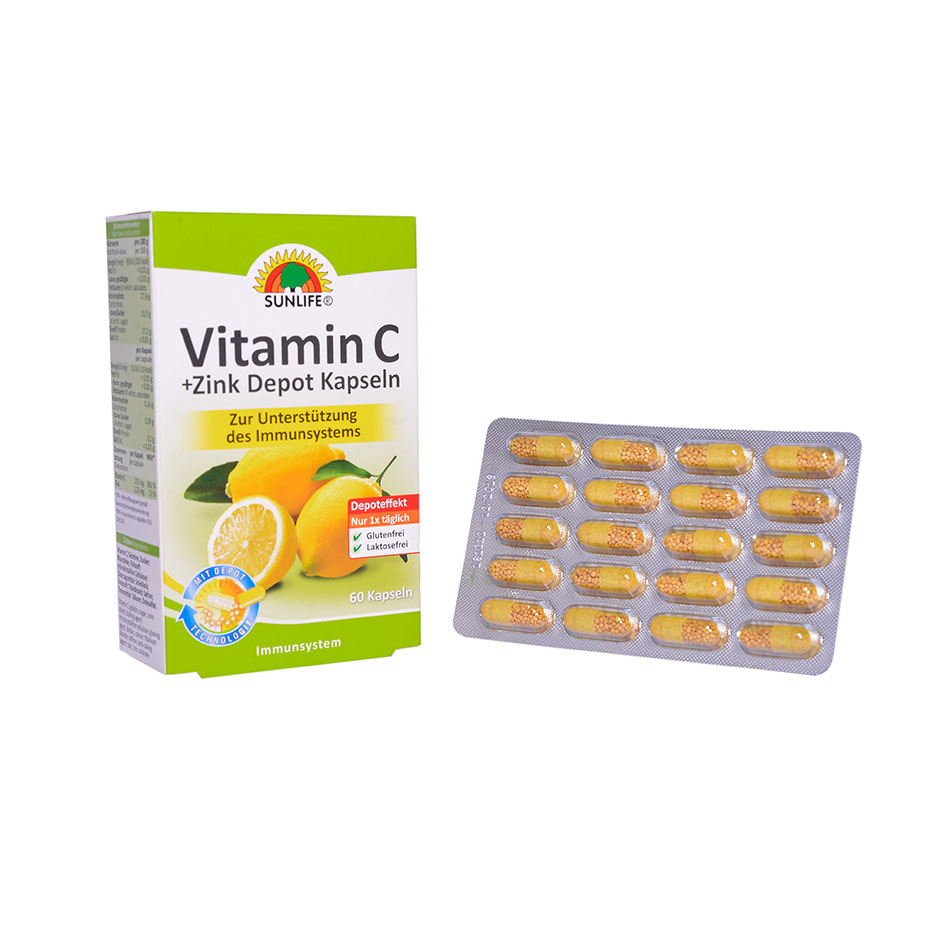Vitamin C + Zink Depot Kapsules